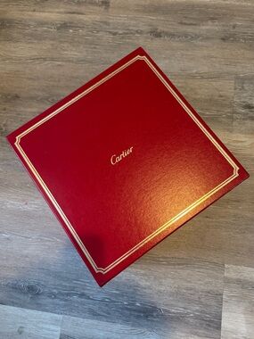 Cartier red box with anti tarnish bag